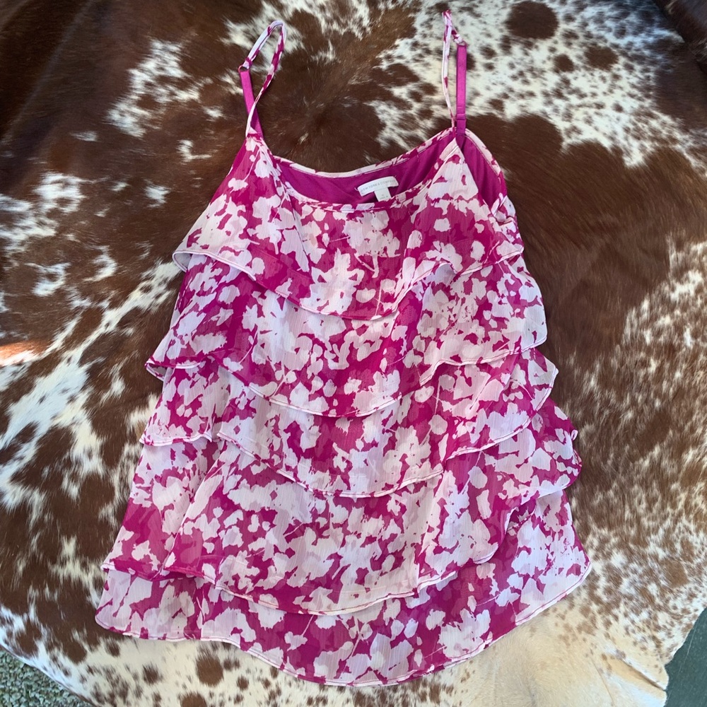 !3 for $25! Floral Ruffle Tank NY&Co - Picture 4 of 9